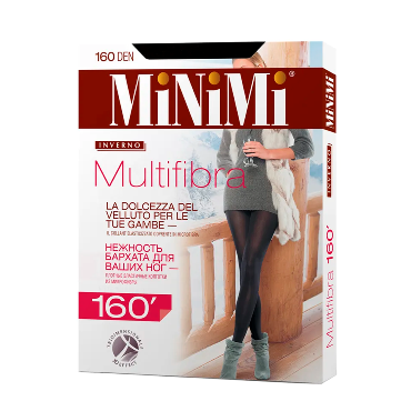 MINIMI Колготки 3D Nero 2 (S) / MULTIFIBRA 160