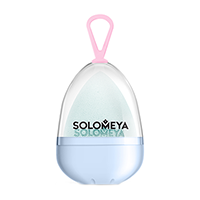 Спонж косметический для макияжа меняющий цвет, голубой-розовый / Color Changing blending sponge Blue-pink, SOLOMEYA