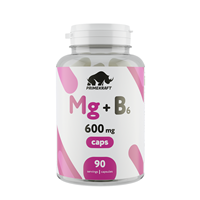 Биологически активная добавка Магний / Mg+B6 90 капсул, PRIMEKRAFT