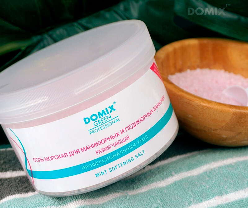 DOMIX Соль морская размягчающая для маникюрных и педикюрных ванночек / DGP 500 мл