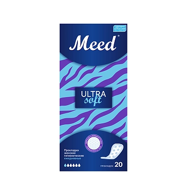MEED Прокладки женские гигиенические ежедневные ультратонкие СОФТ / Meed 20 шт