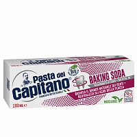 PASTA DEL CAPITANO Паста зубная для деликатного отбеливания и защиты полости рта с содой / Baking Soda 100 мл, фото 2
