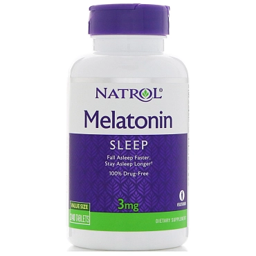 NATROL Мелатонин / Melatonin 3 мг 240 шт