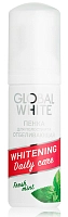GLOBAL WHITE Пенка отбеливающая для зубов, свежая мята / Whitening daily care 50 мл, фото 4