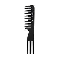 Расческа разноуровневая для волос с хвостом, 023 / Collection Carbon, FRESHMAN