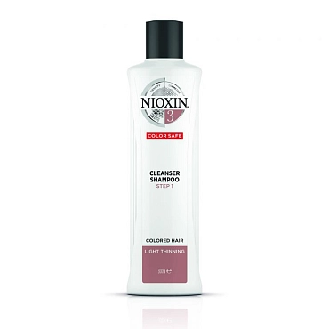 NIOXIN Шампунь очищающий, для окрашенных тонких волос, Система 3, 300 мл