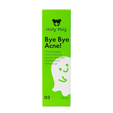 HOLLY POLLY Пилинг-маска очищающая против акне для проблемной кожи лица / Bye Bye Acne! 50 мл