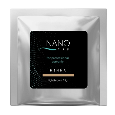 NANO TAP Хна для бровей в саше, светло-коричневый / NanoTap light brown 5 гр