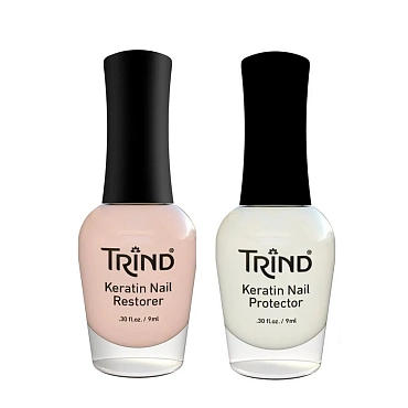 TRIND Набор для ногтей (Keratin Restorer + Keratin Protecor) / Keratin Treatment Set