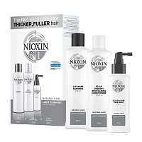 Набор для волос Система 1 (шампунь очищающий 150 мл, кондиционер увлажняющий 150 мл, маска питательная 50 мл), NIOXIN