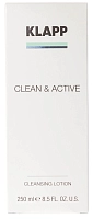KLAPP Молочко очищающее для лица / CLEAN & ACTIVE 250 мл, фото 2