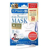 Маска с гиалуроновой кислотой / Pure Essence 30 шт, JAPAN GALS