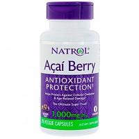 Добавка биологически активная к пище Натрол асайберри / AcaiBerry 1000 мг 75 капсул, NATROL