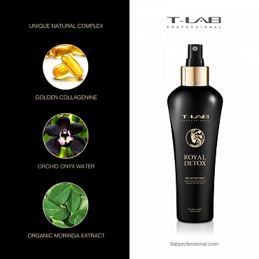 T-LAB PROFESSIONAL Спрей биоактивный для волос с детокс-эффектом / Royal Detox Bio-active mist 150 мл