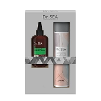 Набор подарочный для волос (сыворотка-активатор для роста волос 100 мл + шампунь 300 мл) DEAD SEA TREASURES, DR.SEA