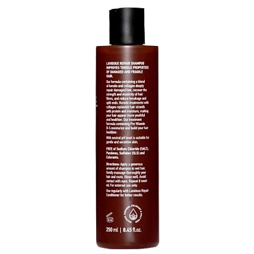 LAVIDOUX Шампунь восстанавливающий с экстрактом янтаря и аргановым маслом для поврежденных волос / LAVIDOUX 250 мл