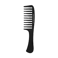 Расческа с ручкой для густых волос с редкой посадкой / Collection Carbon, FRESHMAN