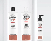 NIOXIN Шампунь очищающий, для окрашенных тонких волос, Система 3, 300 мл, фото 3