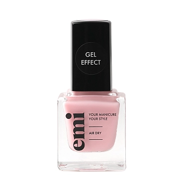 E.MI 002 лак ультрастойкий для ногтей, Розовая дымка / E.MiLac Gel Effect 9 мл