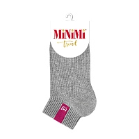 Носки с провязанной эмблемой на паголенке Grigio Melange 35-38 / MINI TREND 4211, MINIMI