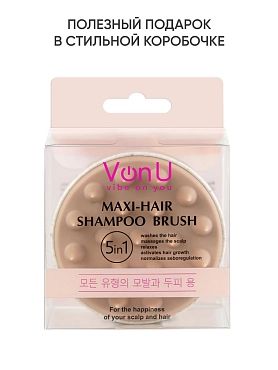 VON-U Щетка для мытья волос / VonU Shampoo Brush MAXI-HAIR