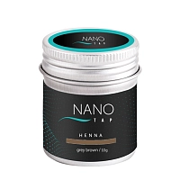 Хна для бровей в баночке, серо-коричневый / NanoTap grey brown 10 гр, NANO TAP