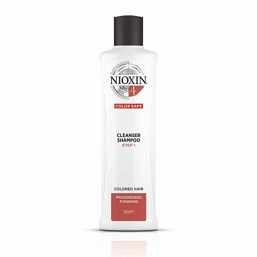 NIOXIN Шампунь очищающий для химически обработанных, заметно редеющих волос, Система 4, 300 мл
