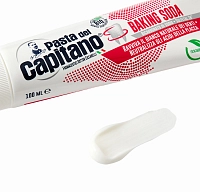 PASTA DEL CAPITANO Паста зубная для деликатного отбеливания и защиты полости рта с содой / Baking Soda 100 мл, фото 3