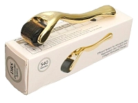 DRS Мезороллер золотой 540 игл длиной 0.3 мм / DRS30 540 Gold DermaRoller, фото 3