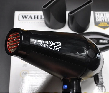 WAHL Фен для волос профессиональный, черный / Wahl Turbo Booster 3400 Ergolight 4314-0475