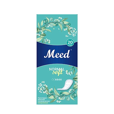 MEED Прокладки женские гигиенические ежедневные целлюлозные СОФТ / Meed 20 шт