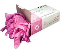 ECOLAT Перчатки нитриловые, розовые, размер XS / Pink EcoLat 100 шт, фото 3