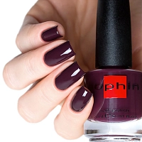 SOPHIN 0063 лак для ногтей, темный сливово-фиолетовый 12 мл, фото 3