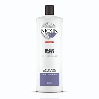 Шампунь очищающий для жестких натуральных и окрашенных волос, Система 5, 1000 мл, NIOXIN