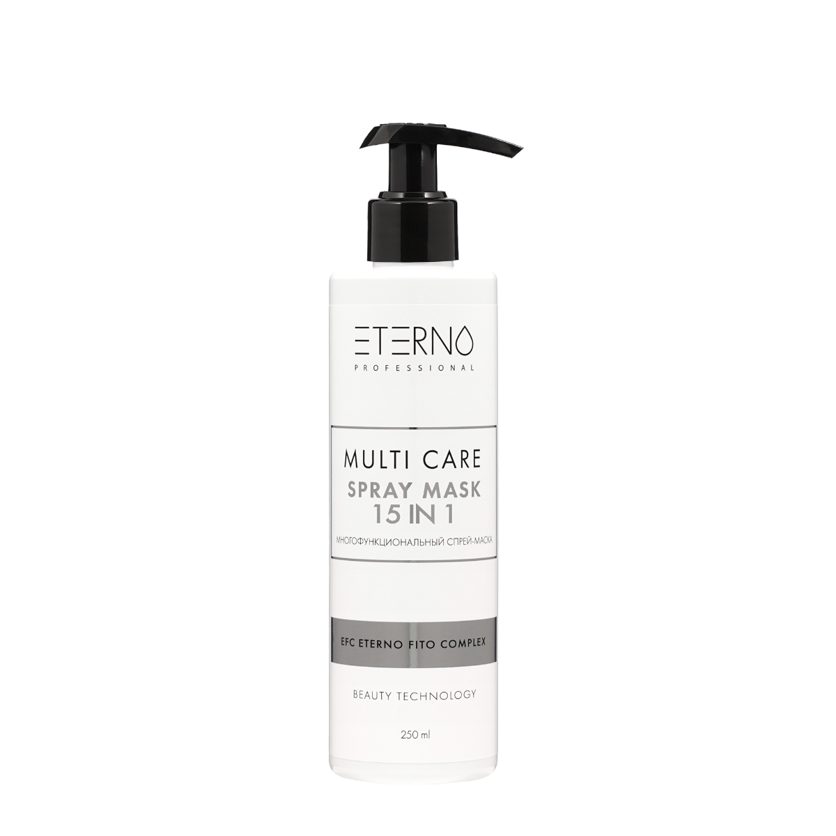 ETERNO PROFESSIONAL Маска многофункциональная 15 в 1 для волос / Multi care spray mask 250 мл
ETERNO PROFESSIONAL Маска многофункциональная 15 в 1 для волос / Multi care spray mask 250 мл