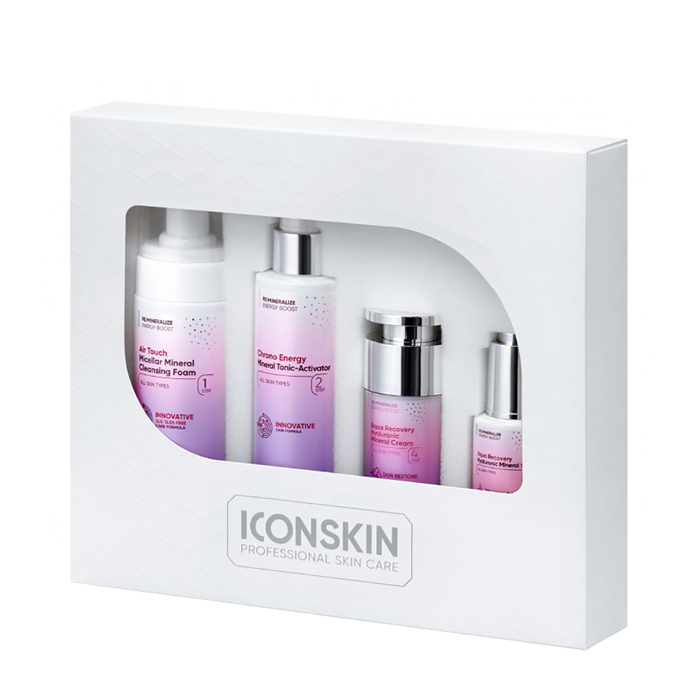 ICON SKIN Набор средств для ухода за всеми типами кожи № 1, 4 средства / Re Mineralize 
ICON SKIN Набор средств для ухода за всеми типами кожи № 1, 4 средства / Re Mineralize