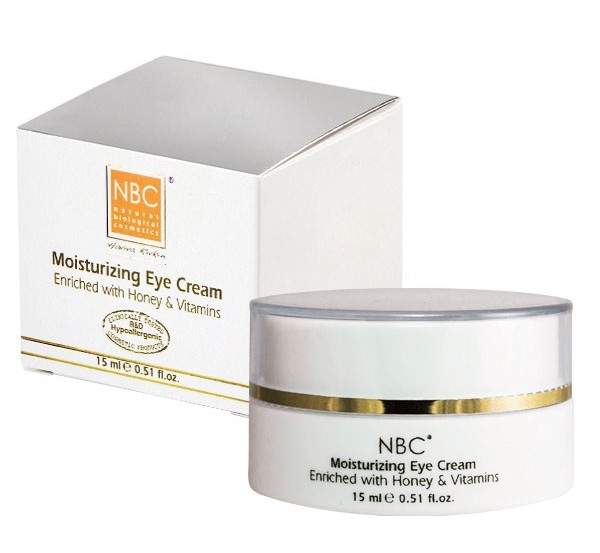 NBC Haviva Rivkin Крем дневной для век / Moisturizing Eye Cream 15млКремы<br>Эффективный, стимулирующий крем укрепляет и защищает кожу, интенсивно питает и увлажняет чувствительную кожу вокруг глаз. Предупреждает процессы старения кожи, придавая упругость и эластичность коже вокруг глаз. Способствует устранению отёчности, предотвращает и разглаживает морщинки.Активные ингредиенты: масло сладкого миндаля, оливковое масло, ретинола пальмитат, токоферола ацетат, мед, ланолин.Способ применения: наносить утром и вечером. Подходит в качестве отличной основы для декоративной косметики.<br><br>Типы кожи: Чувствительная<br>Время применения: Дневной