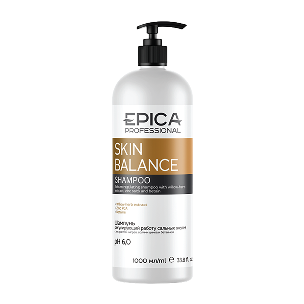 EPICA PROFESSIONAL Шампунь регулирующий работу сальных желез / Skin Balance 1000 мл
EPICA PROFESSIONAL Шампунь регулирующий работу сальных желез / Skin Balance 1000 мл