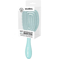 SOLOMEYA Расческа для сухих и влажных волос с ароматом жасмина MZ0011 / Wet Detangler Brush Oval Jasmine, фото 2