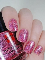 SOPHIN 0379 лак для ногтей, малиново-розовый рассеянный голографик / Starlet Sensual Glam Collection 12 мл, фото 4