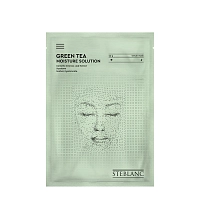 Маска-сыворотка тканевая увлажняющая для лица с экстрактом зеленого чая 25 гр, STEBLANC