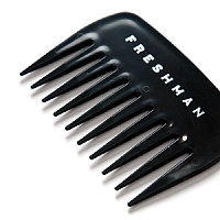 FRESHMAN Расческа-гребень для моделирования и стрижки с широкими зубьями / Collection Carbon, фото 2