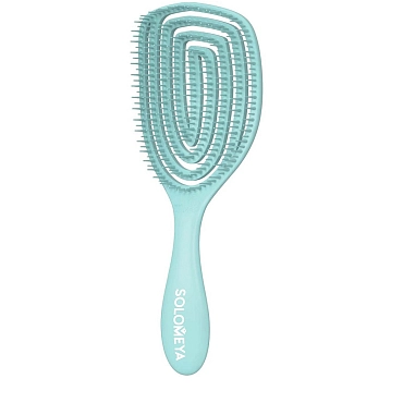 SOLOMEYA Расческа для сухих и влажных волос с ароматом жасмина MZ0011 / Wet Detangler Brush Oval Jasmine