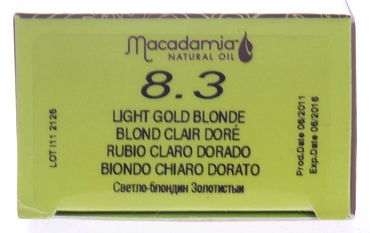 MACADAMIA NATURAL OIL 8.3 краска для волос, светлый золотистый блондин / MACADAMIA COLORS 100 мл