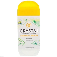 CRYSTAL Дезодорант твёрдый невидимый, ромашка и зелёный чай / Crystal Body Deodorant 70 г, фото 1
