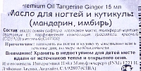 INM Масло с ароматом мандарина и имбиря для кутикулы / Premium Tangerine-Ginger Cuticle Oil 15 мл, фото 2