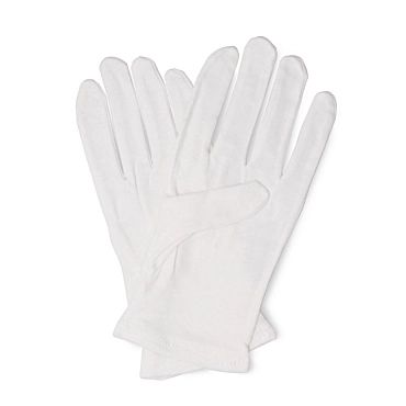 SOLOMEYA Перчатки косметические 100% хлопок, в пластиковой упаковке / 100% Cotton Gloves for cosmetic use 1 пара