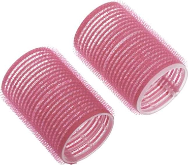 DEWAL BEAUTY Бигуди-липучки розовые, d 44x63 мм 10 шт