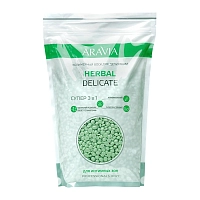 ARAVIA Воск полимерный для депиляции для интимных зон / ARAVIA Professional Herbal Delicate 1000 г, фото 1