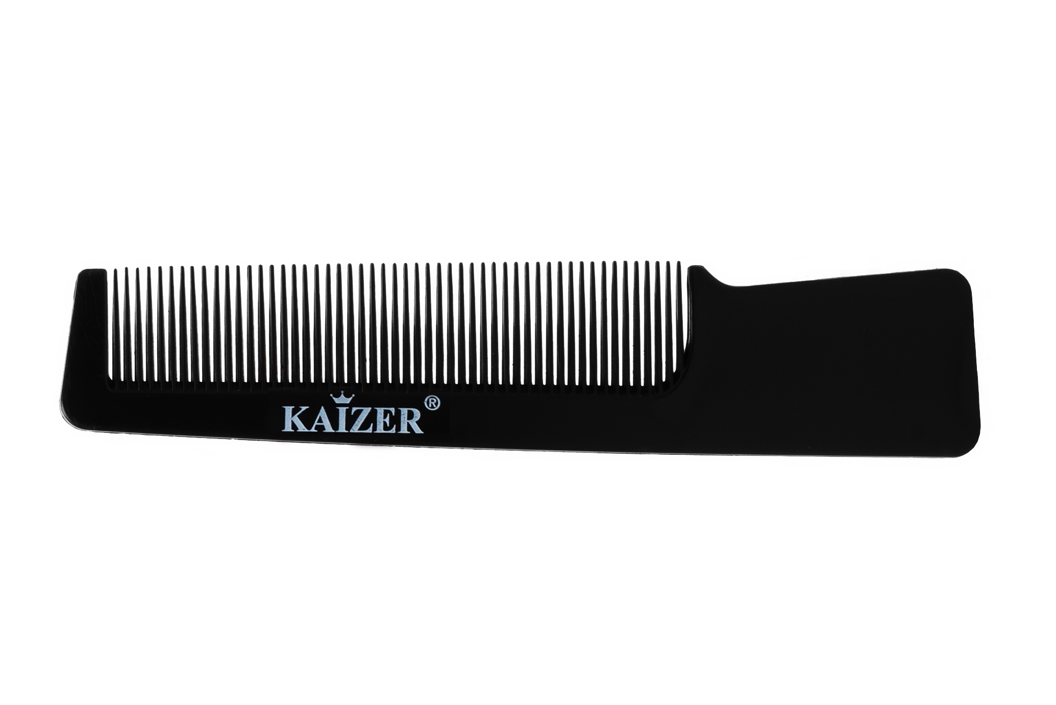 KAIZER Гребень пластиковый с ручкой, компактный, цвет черный, фото 3